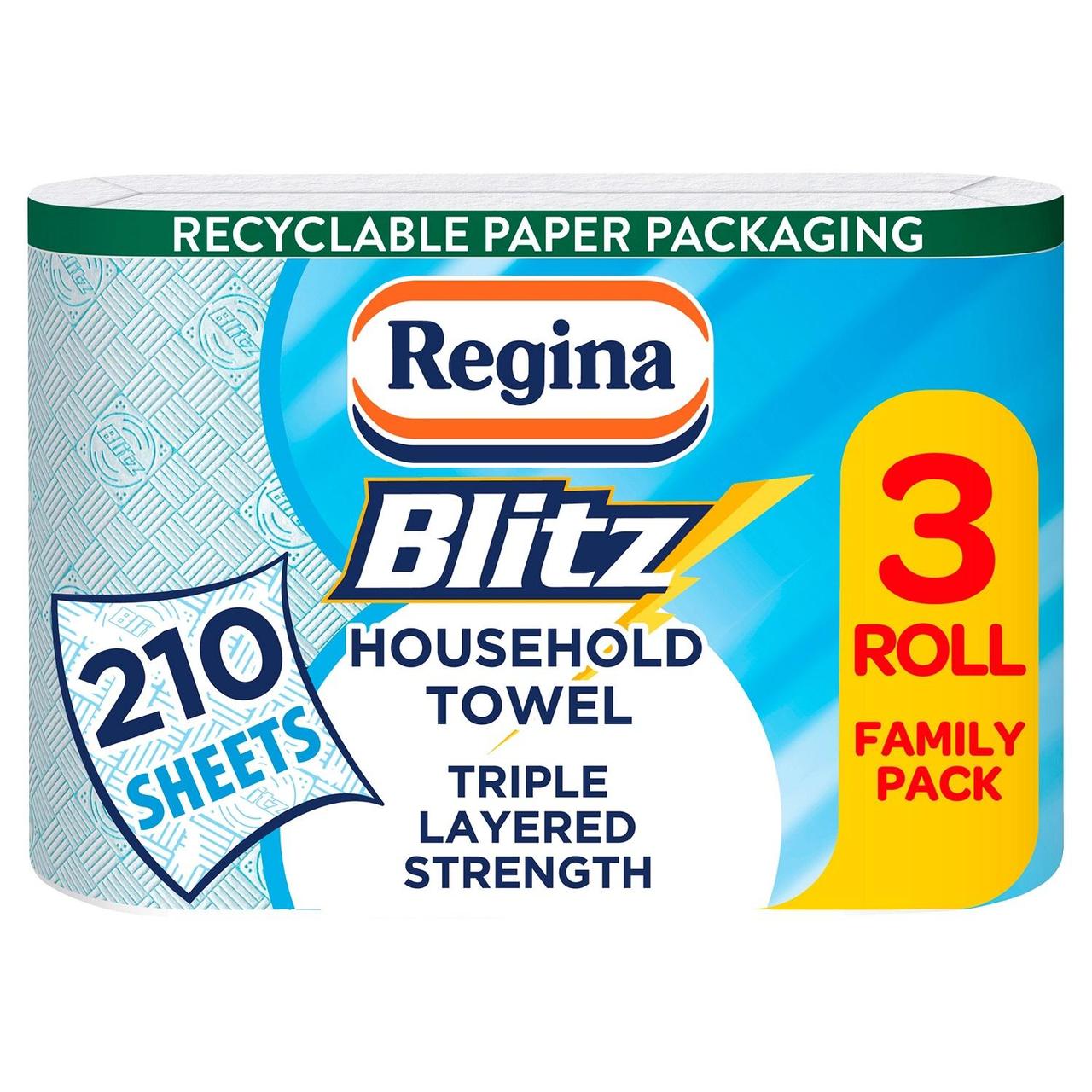 Regina Blitz 3 Household Towel (3Ply) - Premium Quality Tissue Online - Product Image Regina Blitz 3 Household Towel (3Ply) - Premium Quality Tissue Online - Product Image